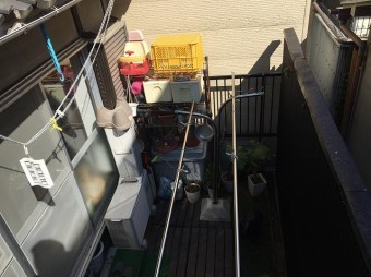 工事前の下屋根の真下の様子