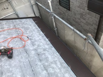 生駒市 防水紙 貼り付け