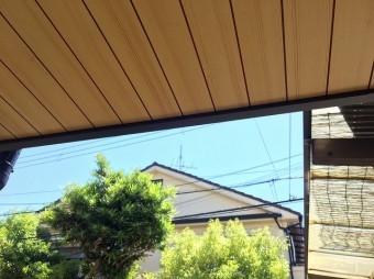 工事を始める前の軒天部分