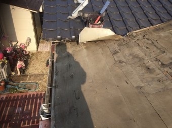 屋根材撤去写真