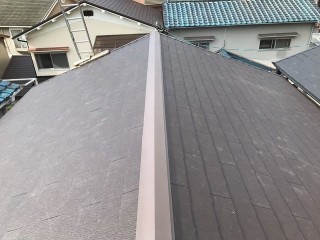 天理市の屋根葺き替え工事の完成写真