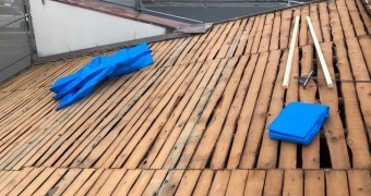 奈良市 洋瓦 瓦撤去