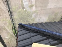 棟垂木に乾式面戸シート設置