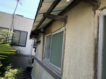 橿原市 波板の庇 現調