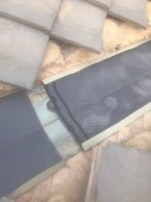 生駒市の大棟の谷板金の交換