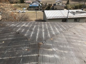 屋根材撤去
