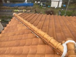 和風陶器瓦の経年劣化