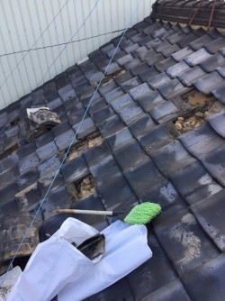 御所市 瓦屋根 瓦修繕 施工前