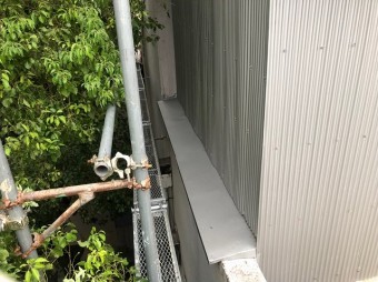 屋根小屋の外壁葺き替え