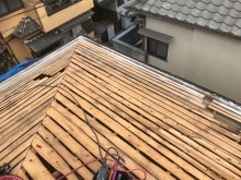 古いバラ板の経年劣化