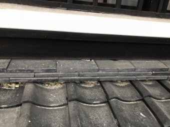奈良市の和瓦下屋根漆喰劣化