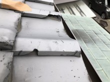 橿原市の和瓦屋根の欠けた瓦