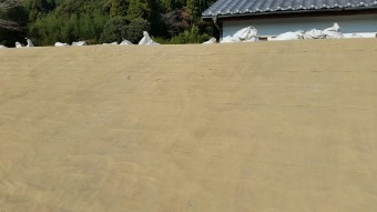 瓦撤去後の屋根