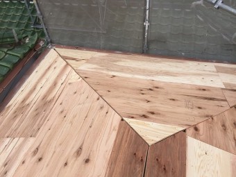 コンパネ貼り