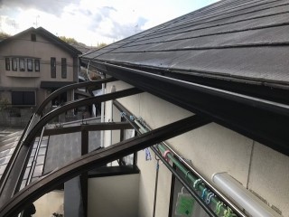 桜井市の軒樋完成