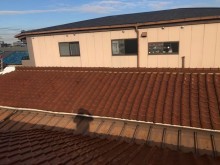 切妻瓦屋根の補修工事
