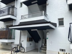 マンション玄関 樋交換