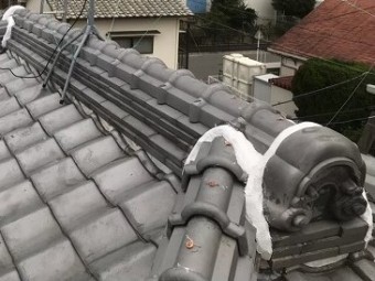 奈良市 大棟瓦 完成