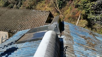太陽熱温水器の撤去