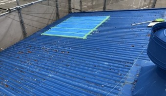 王寺町のスレート波板雨漏り補修
