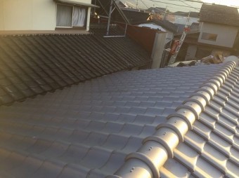 葺き替え作業