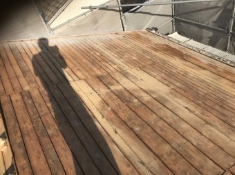斑鳩町 和瓦 撤去作業