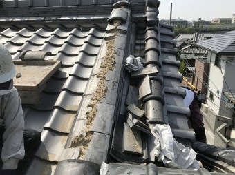 桜井市 風切丸 施工中