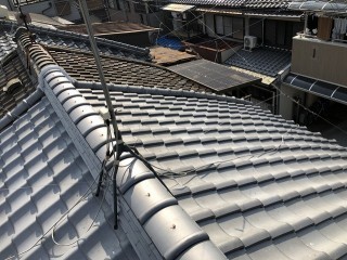 奈良市 和瓦屋根 after