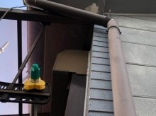 奈良市のカラーベスト屋根の雨樋