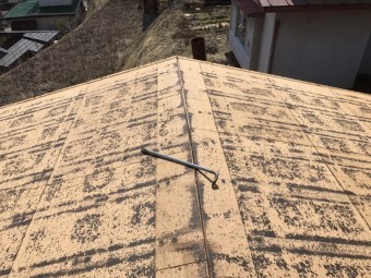 トタンを剥がした屋根