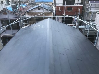 ガルテクト設置の屋根
