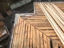古いバラ板の経年劣化と垂木