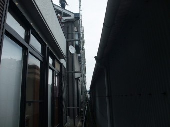 足場組立の様子