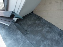 ルーフィング設置後の屋根