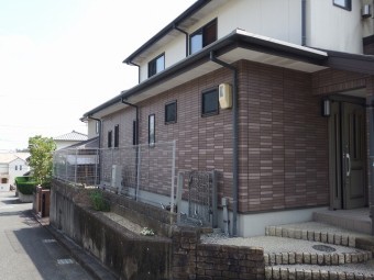 一階部分の外壁の様子