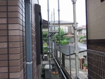 仮設足場の設置の様子