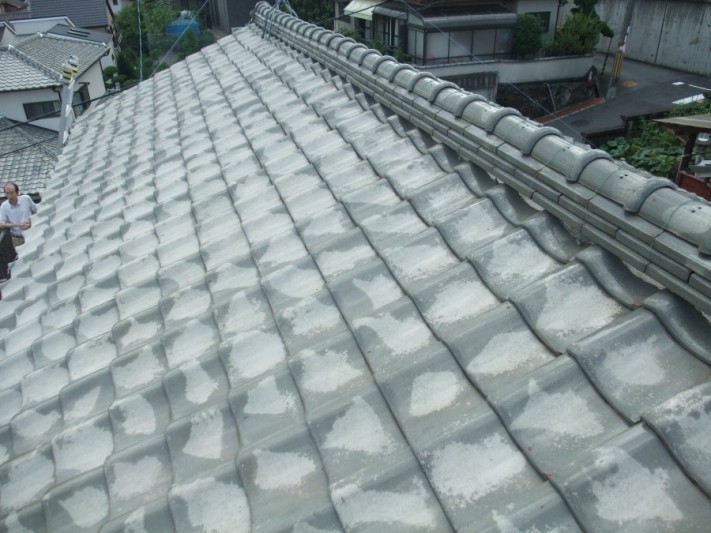 施工前屋根