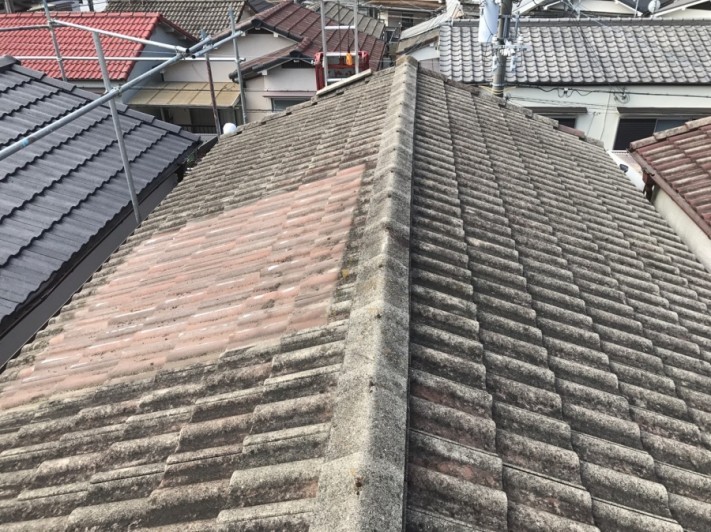 工事を始める前の屋根