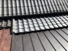 三宅町 いぶし瓦 立平葺き完成