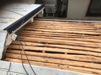 橿原市 ルーフィング 貼り付け
