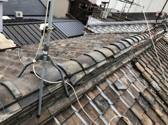 奈良市 雨漏り和瓦 施工前