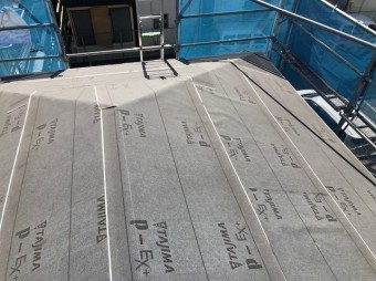 TAJIMA社の防水紙と足場