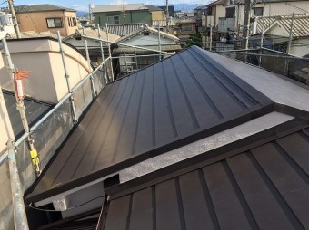 横暖ルーフ設置後写真