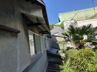橿原市 波板の庇 現調