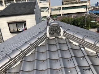 天理市 雨漏りの瓦屋根 完成