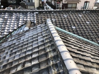 瓦の取り直しと漆喰の取り直し完了