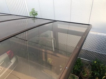 王寺町 カーポートの屋根 補修後