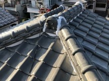 橿原市の瓦屋根、漆喰工事完成