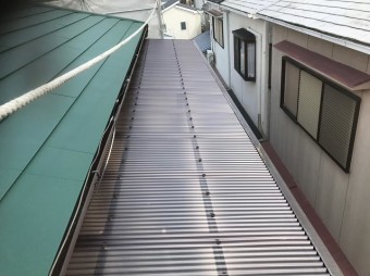 橿原市 ポリカ波板 設置
