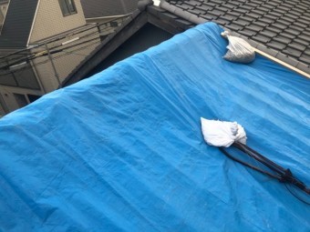 施工前屋根